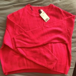 Medium hot pink light sweater from H&M